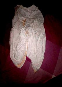 White Embroidered Dhoti Pants 2-4years