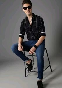 Black Check Shirt