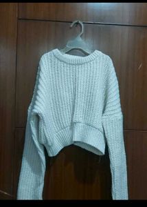 Cropped Knit Sweater