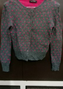 Grey Short Cardigan For Girls Nd Women