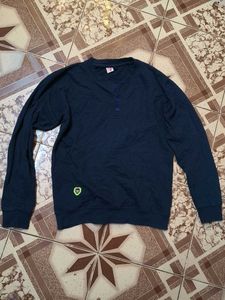 Navy Blue Long Sleeve T-Shirt (M) size