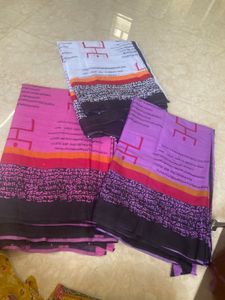 Vibrant Printed Sarees. price mentioned