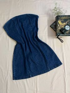 Denim Strapless Dress