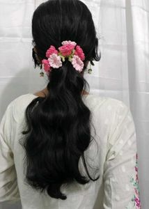 Floral Crochet Hair Tie