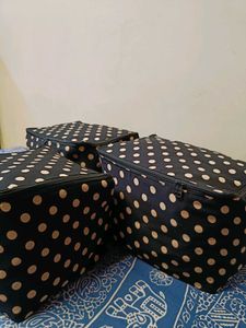 🇳🇿💫🎀Set of 3 Polka Dot Storage Bags