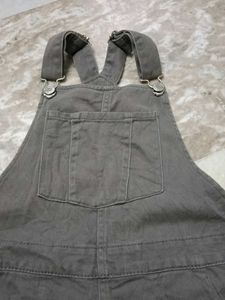 H&amp;M Grey Overall Skirt Dress