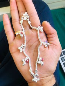 Pure Silver Kids Payal (wt:-26.600g)