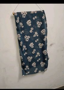 Floral Print Dupatta/Scarf blue white