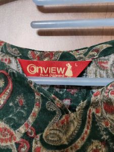 Green Paisley Print Kurta