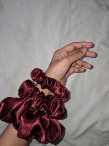 Set of 3 Satin Scrunchies