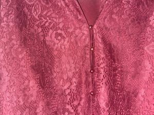 Burgundy Lace Blouse