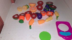 Pack Of 12 Toys Fruit And Vegetables 1 Half Grapes