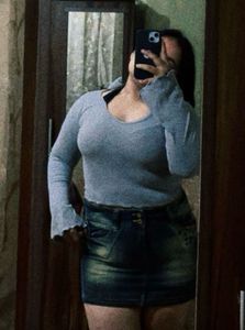 Grey Bell Sleeve Top