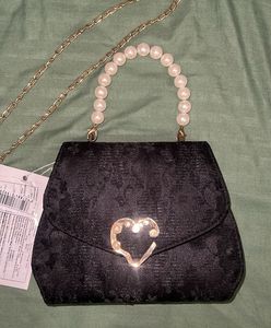 Imported Velvet Pearl Mini Bag
