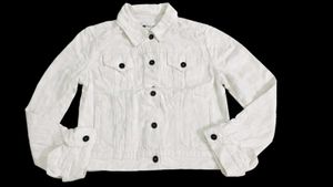 Classic White Denim Jacket