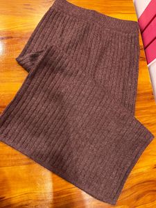 Cozy Ribbed Knit Wide Leg Pants