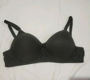 Black Padded Bra