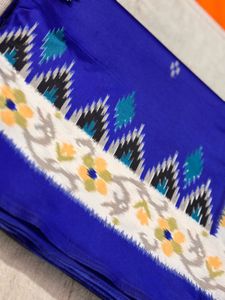Elegant Blue Patterned Saree