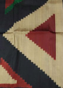 Silk Saree with Geometric Pattern