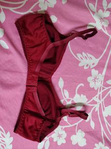 Maroon Non Padded Bra