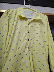 Yellow Printed Kurta