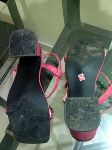 Pink Block Heels