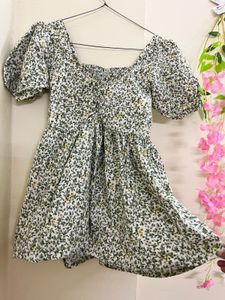 Floral Print Peplum Top