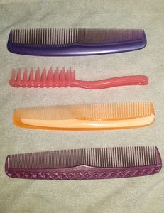 4 Combo Hair Combs &amp; Hairs Brushes Women Girls Men