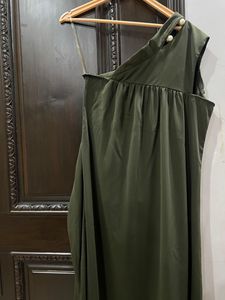 RAREISM Asymmetrical One-Shoulder Dress