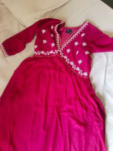 Vibrant Pink Kurta Set with Dupatta