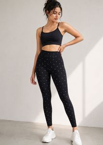 Stylish Navy Polka Dot Leggings