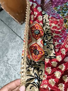 Embroidered Patchwork Dupatta