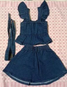 cute baby girls skirt and top