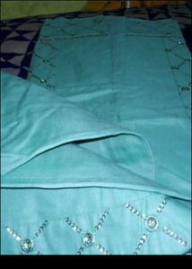 Beautiful Teal Kurta with Embellishments