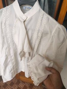 vintage Elegant Ruffled Blouse
