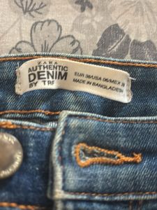 Blue Distressed Denim Jeans