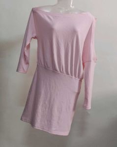 Cold Shoulder Ribbed Mini Dress