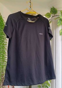 HRX Black Athletic T-Shirt