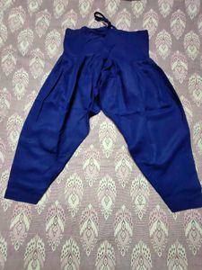 Stunning Orange &amp; Royal Blue Embroidered Salwar Ka