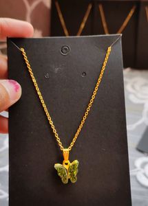 Sparkly Butterfly Necklaces