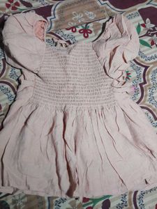 Chic Peach Puff Sleeve Top