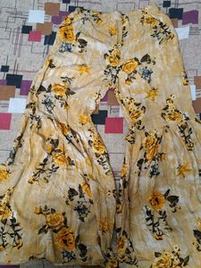 Yellow Embroidered Kurta shrara set