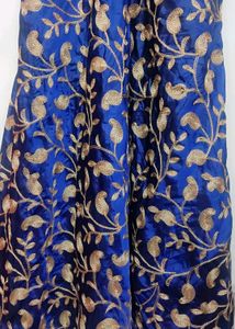 Navy Blue Party Wear Long Gown 38 Bust