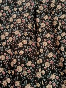 Floral Print scarf with Tassels