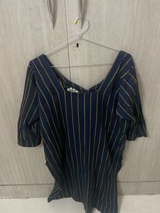 Striped Blue Top