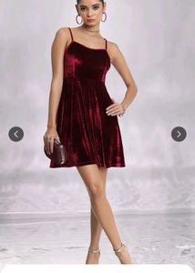 Red Velvet Fit &amp; Flare Dress ❤️