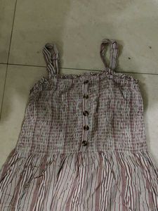 Striped Smocked Maxi Dress