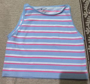 Striped Crop Tank Top