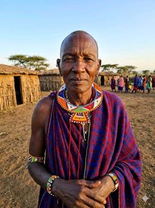 African masaai kenayan Beaded Necklace