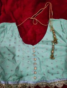Stylish Mint Green Crop Top &amp; Skirt Set
